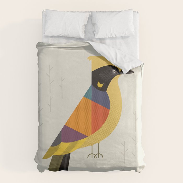 Helmeted Honeyeater Duvet Cover Gallery Image 1
