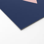 Bird Family in Pink, Navy Blue, and Mustard -  Minimalist Scandinavian Mid-Century Modern Design Welcome Mat Gallery Image 2