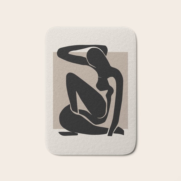 Female Matisse Print, Henri Matisse, Matisse Poster, Matisse Art,Matisse Cut Out, Fine Art Print Bath Mat Gallery Image 1