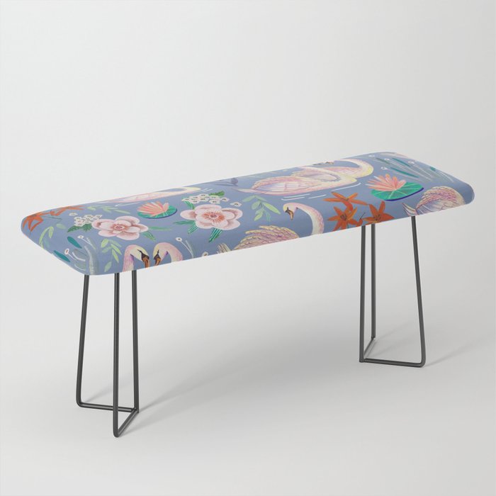 Swan Pattern Bench Gallery Image 1