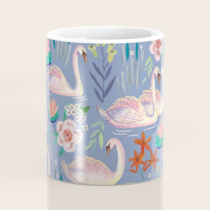 Swan Pattern Coffee Mug Gallery Image 4