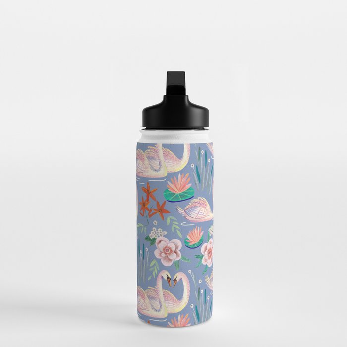 Swan Pattern Water Bottle Gallery Image 3
