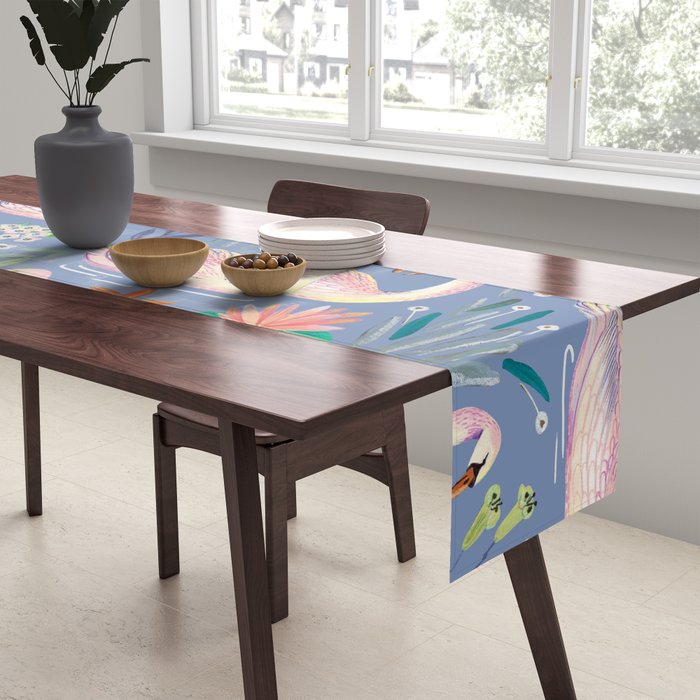 Swan Pattern Table Runner Gallery Image 2