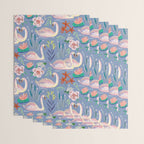 Swan Pattern Wrapping Paper Gallery Image 3