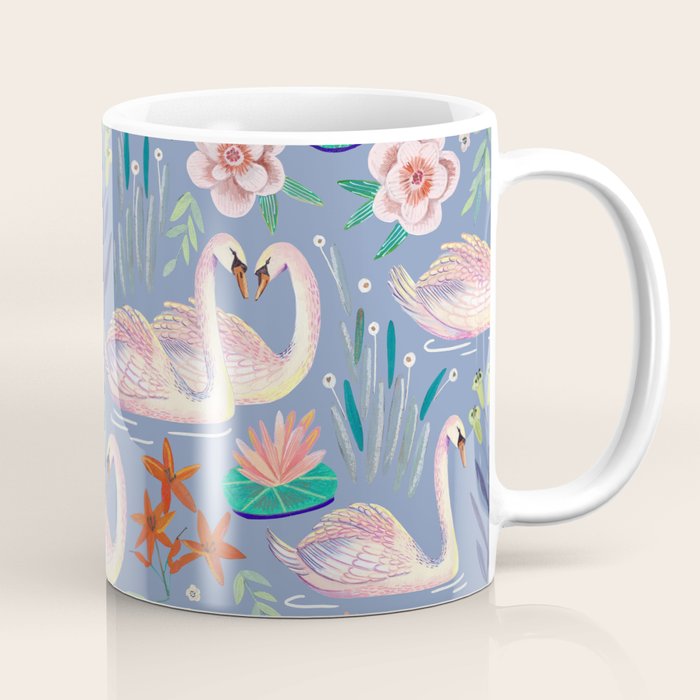 Swan Pattern Coffee Mug Gallery Image 1