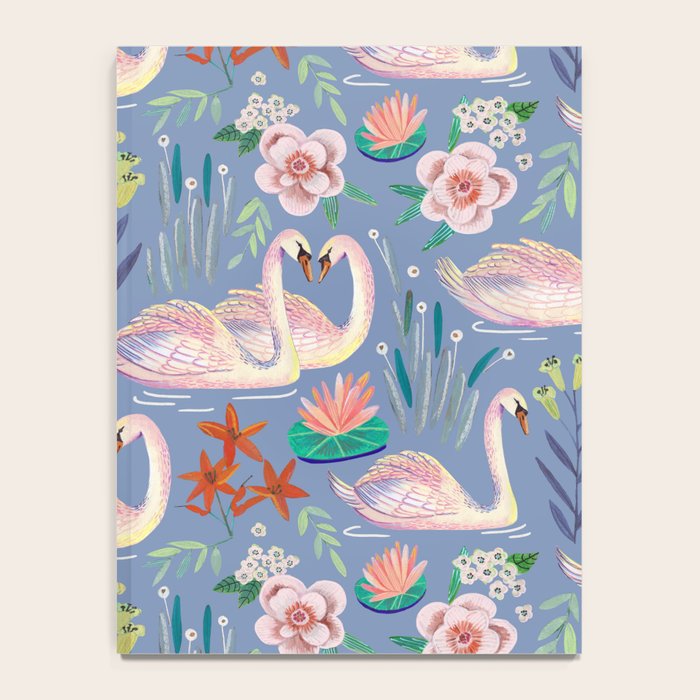 Swan Pattern Notebook Gallery Image 4