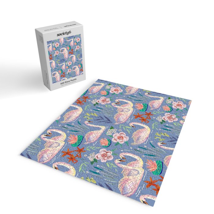 Swan Pattern Jigsaw Puzzle Gallery Image 2