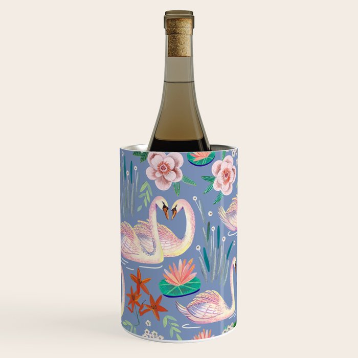 Swan Pattern Wine Chiller Gallery Image 3