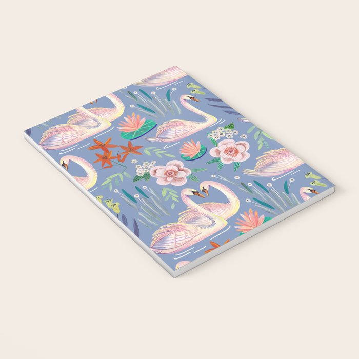 Swan Pattern Notebook Gallery Image 3