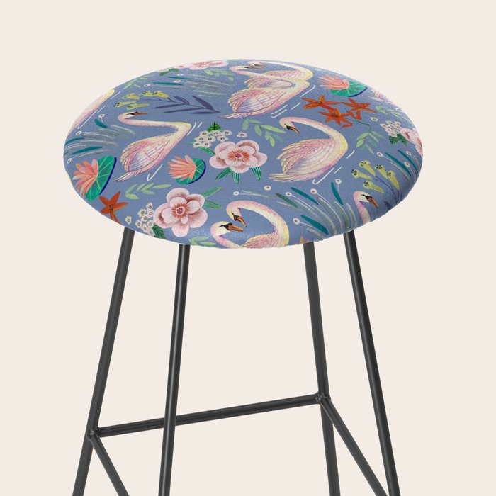Swan Pattern Stool Gallery Image 2