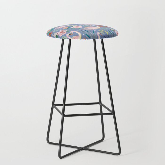 Swan Pattern Stool Gallery Image 1