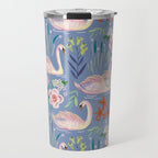 Swan Pattern Travel Mug Gallery Image 1