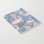 Swan Pattern Notebook Gallery Image 2