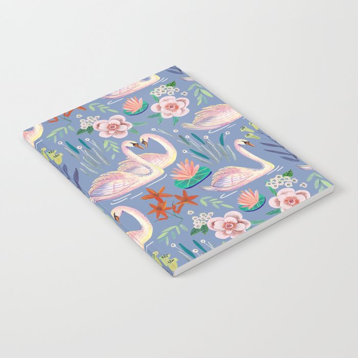 Swan Pattern Notebook Gallery Image 2