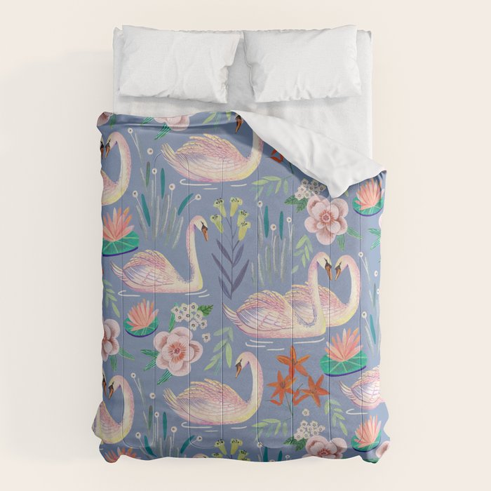 Swan Pattern Comforter Gallery Image 1