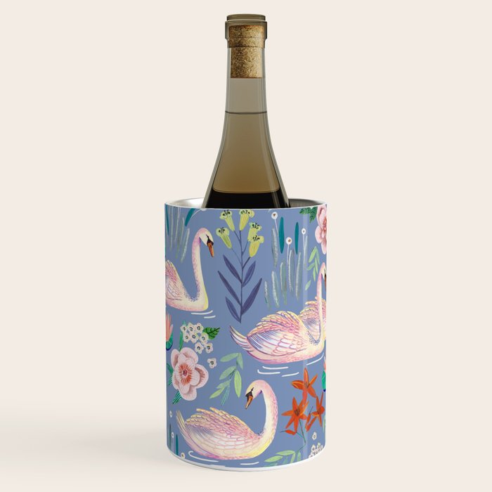 Swan Pattern Wine Chiller Gallery Image 1
