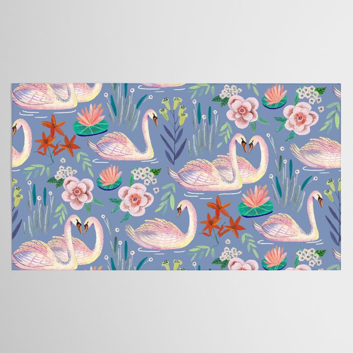 Swan Pattern Tablecloth Gallery Image 2