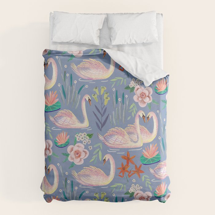 Swan Pattern Duvet Cover Gallery Image 6