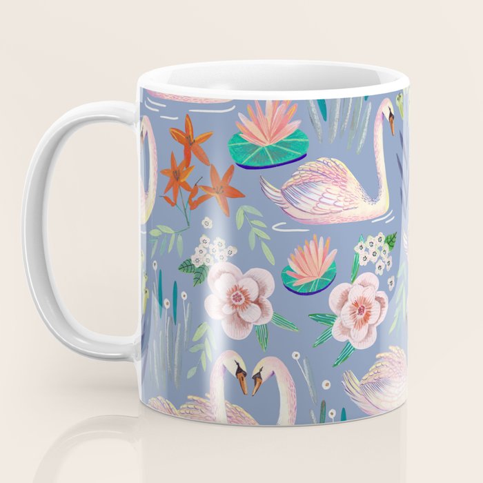 Swan Pattern Coffee Mug Gallery Image 3