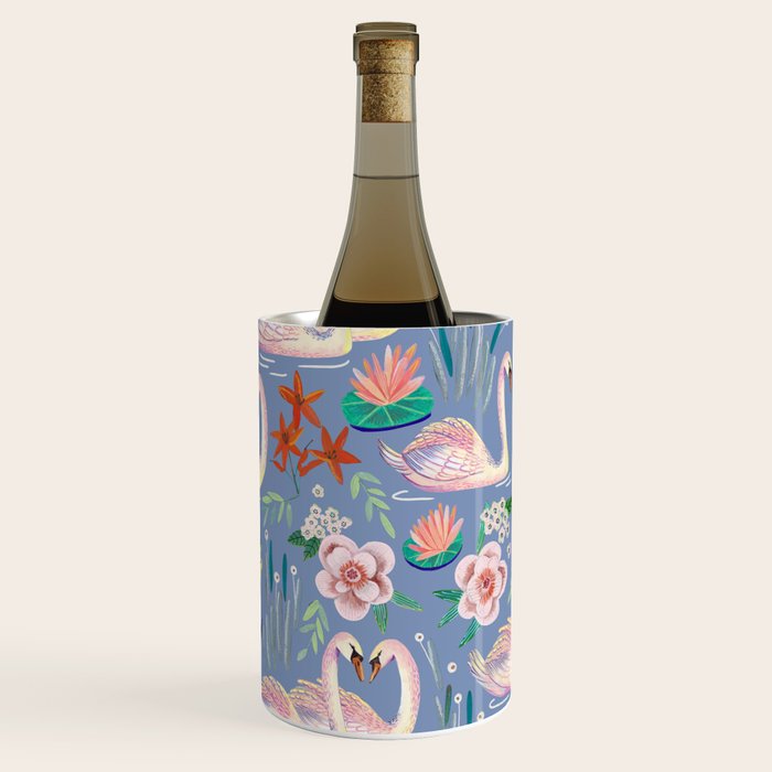 Swan Pattern Wine Chiller Gallery Image 2