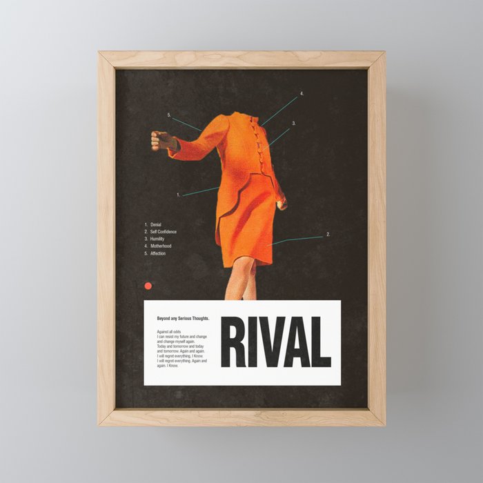 Self Rival Mini Art Print Gallery Image 1