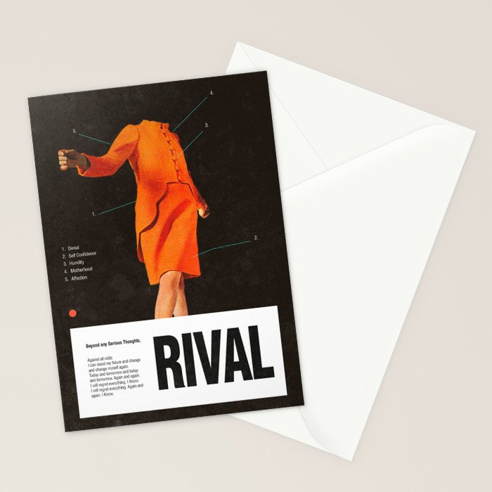 Self Rival Stationery Card Gallery Image 2