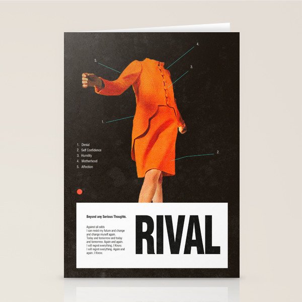 Self Rival Stationery Card Gallery Image 1