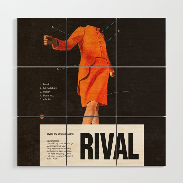 Self Rival Wood Wall Art Gallery Image 1