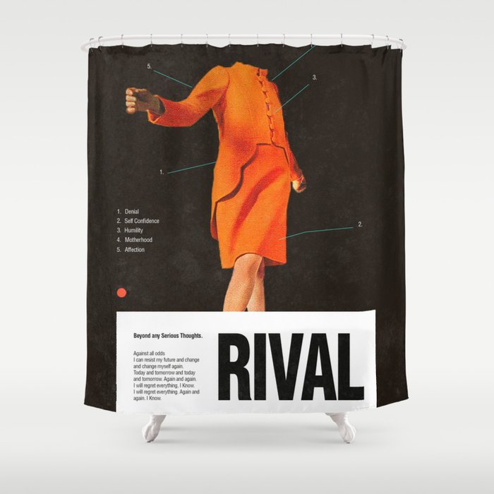 Self Rival Shower Curtain Gallery Image 1