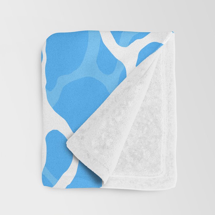 Blue water wave ripple texture pattern Throw Blanket Gallery Image 3