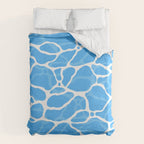 Blue water wave ripple texture pattern Duvet Cover Gallery Image 6