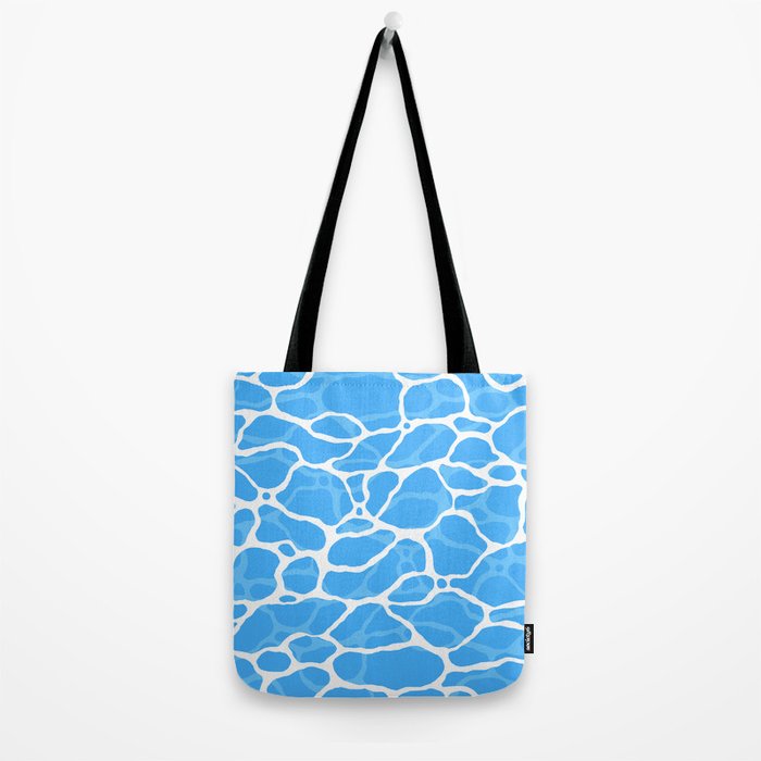 Blue water wave ripple texture pattern Tote Bag Gallery Image 2