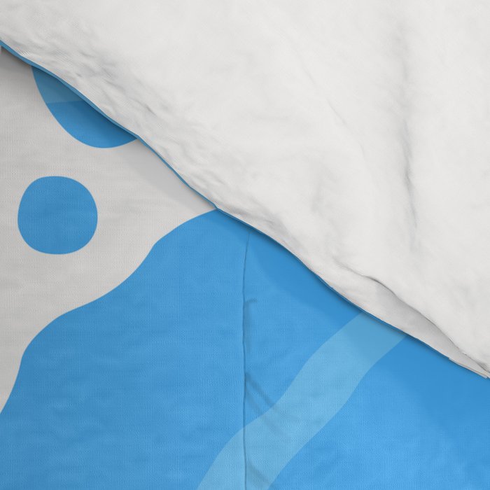 Blue water wave ripple texture pattern Comforter Gallery Image 4