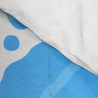 Blue water wave ripple texture pattern Comforter Gallery Image 4