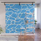 Blue water wave ripple texture pattern Wall Mural Gallery Image 1