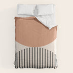 Semicircle Stripes - Terracotta Comforter Gallery Image 6