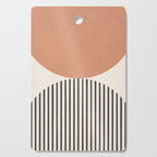 Semicircle Stripes - Terracotta Cutting Board Gallery Image 1