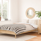 Semicircle Stripes - Terracotta Duvet Cover Gallery Image 2