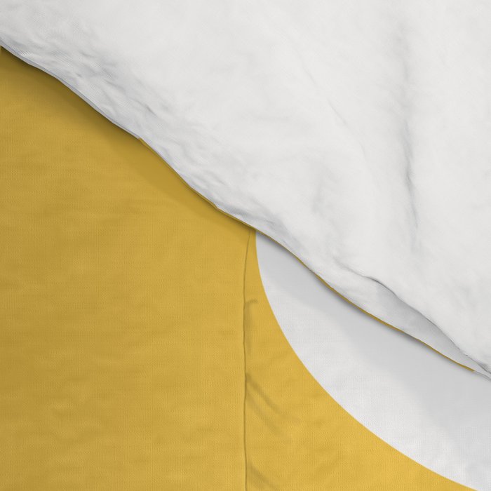 Mid Century Modern Piquet Abstract Pattern Retro Yellow Blue Green White Comforter Gallery Image 4
