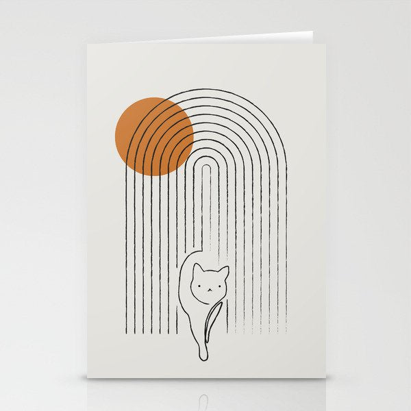 Cat Landscape 154 Stationery Card Gallery Image 1