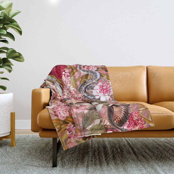 Dangers in the Forest VII Throw Blanket Gallery Image 1