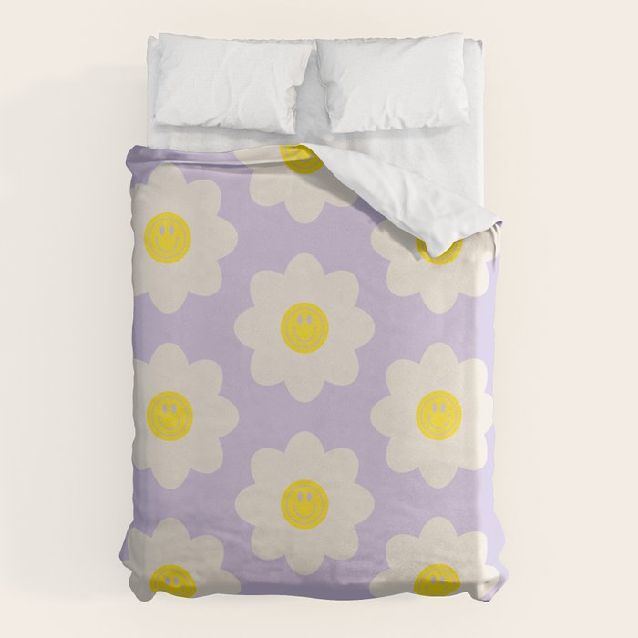 Happy Flower Retro Pattern Duvet Cover Gallery Image 6
