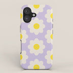 Happy Flower Retro Pattern iPhone Case Gallery Image 1