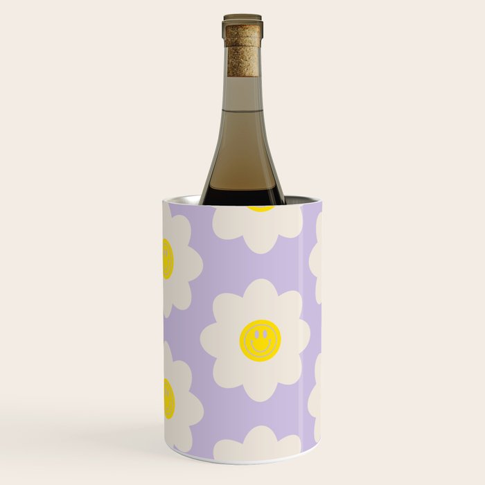 Happy Flower Retro Pattern Wine Chiller Gallery Image 2
