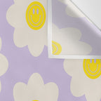 Happy Flower Retro Pattern Wall Tapestry Gallery Image 3