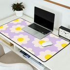 Happy Flower Retro Pattern Desk Mat Gallery Image 2