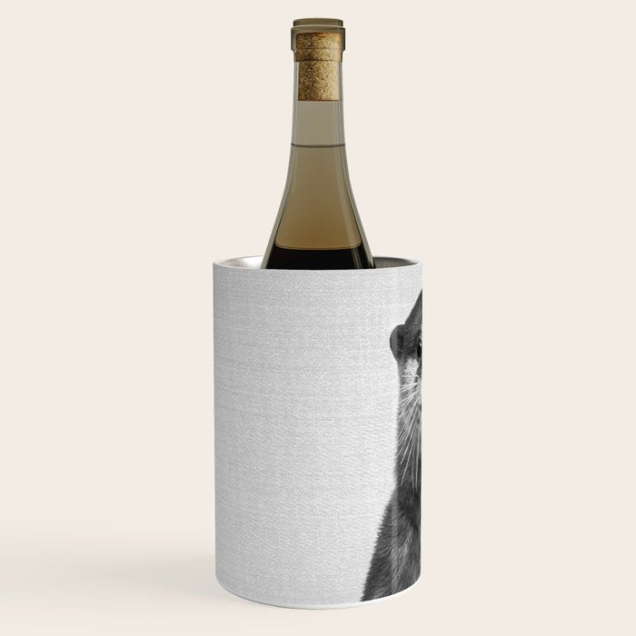 Otter - Black & White Wine Chiller Gallery Image 2