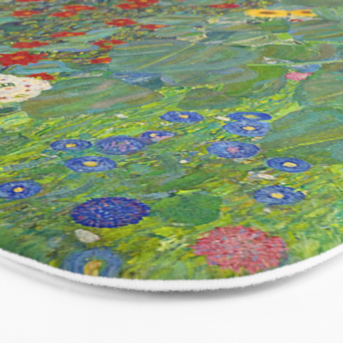 Gustav Klimt Farm Garden With Sunflowers  Bath Mat Gallery Image 3