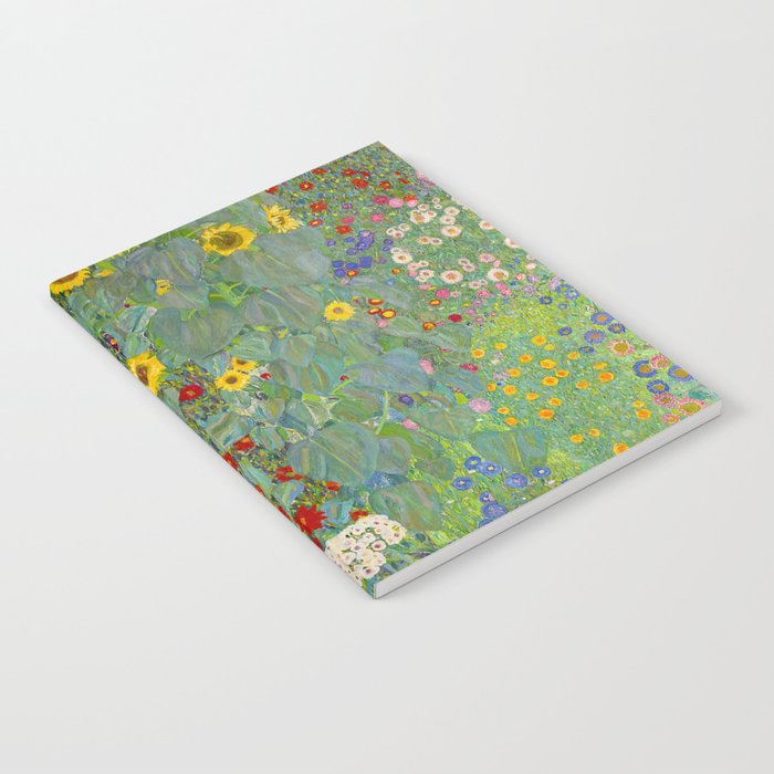 Gustav Klimt Farm Garden With Sunflowers  Notebook Gallery Image 2
