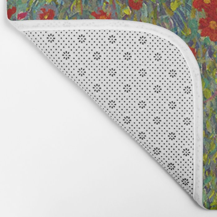 Gustav Klimt Farm Garden With Sunflowers  Bath Mat Gallery Image 2
